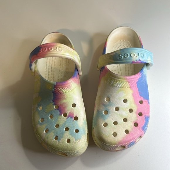 CROCS PASTEL TIE-DIE CLOGS WOMENS 8 MENS 6 - Picture 4 of 11
